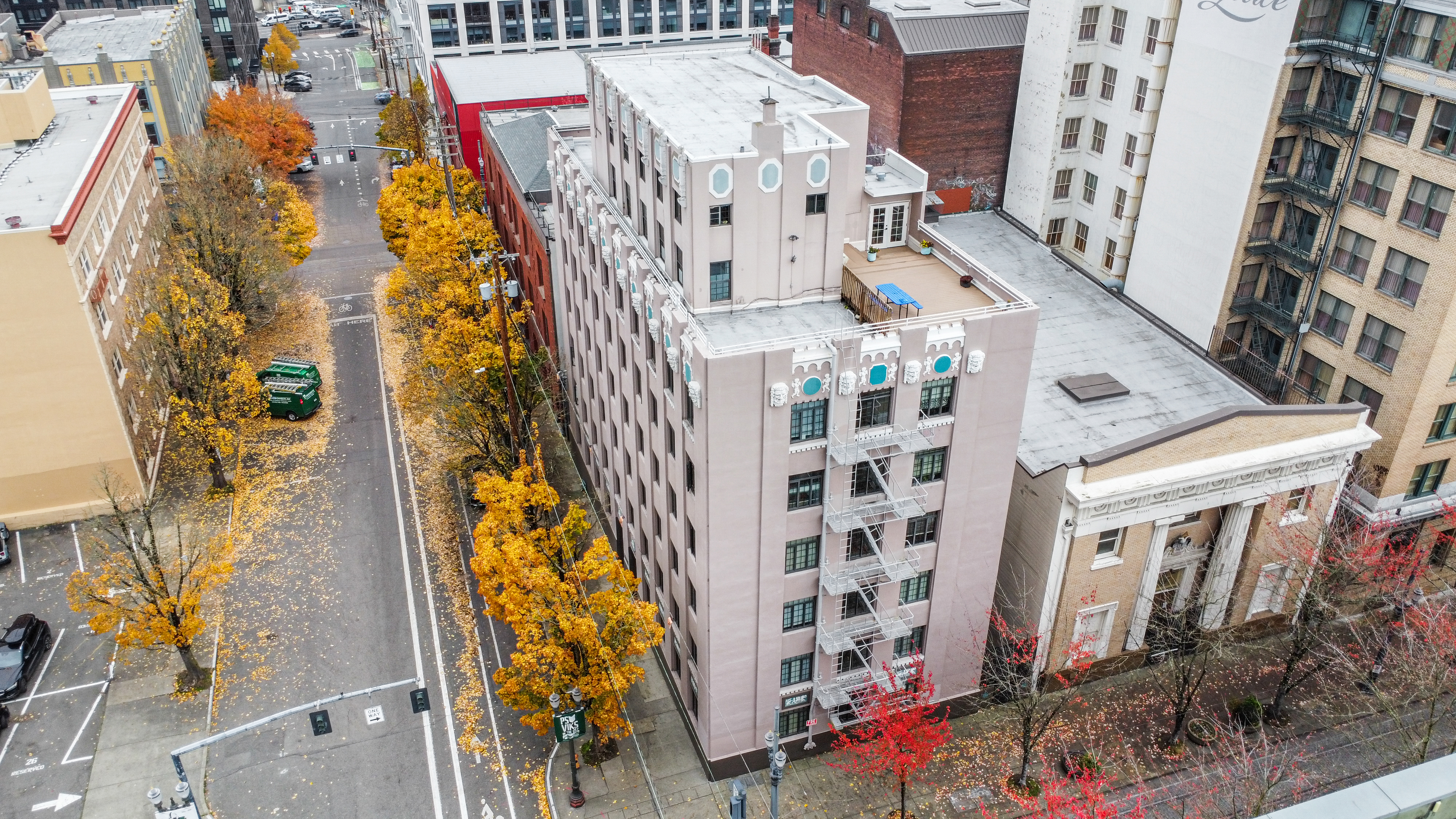 Portland drone aerial real estate photography rooftop